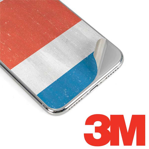 Costa Rican Flag Distressed iPhone X Skin