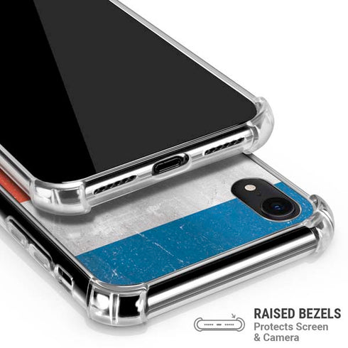 Costa Rican Flag Distressed iPhone XR Clear Case