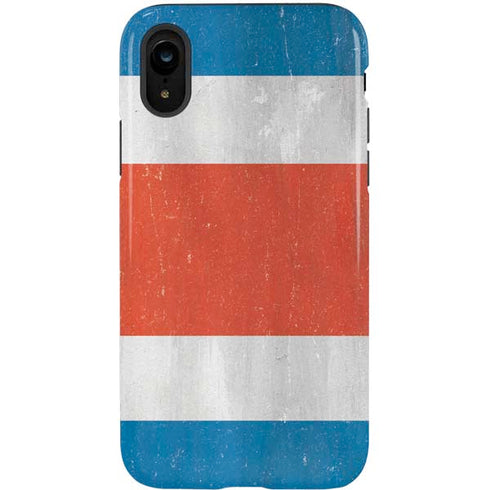 Costa Rican Flag Distressed iPhone XR Pro Case