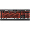 Costa Rican Flag Distressed K95 RGB PLATINUM Mechanical Gaming Keyboard Skin