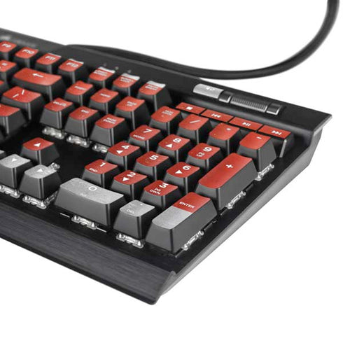 Costa Rican Flag Distressed K95 RGB PLATINUM Mechanical Gaming Keyboard Skin