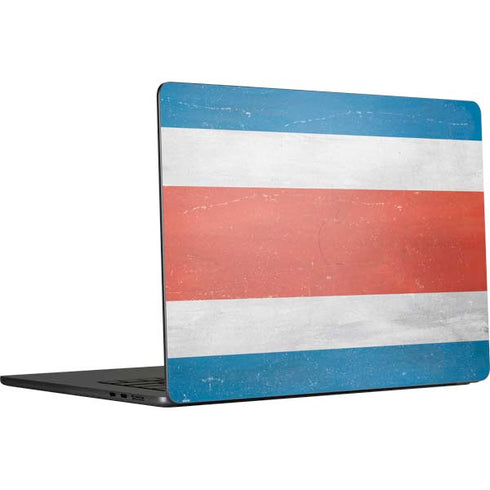 Costa Rican Flag Distressed MacBook Air 15 in (2023) Skin
