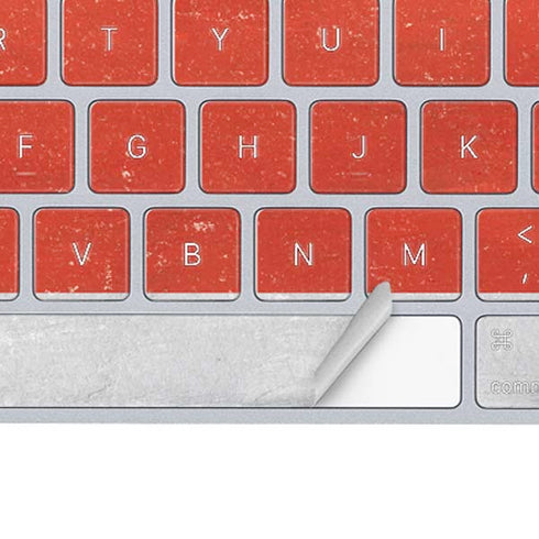 Costa Rican Flag Distressed Magic Keyboard Skin