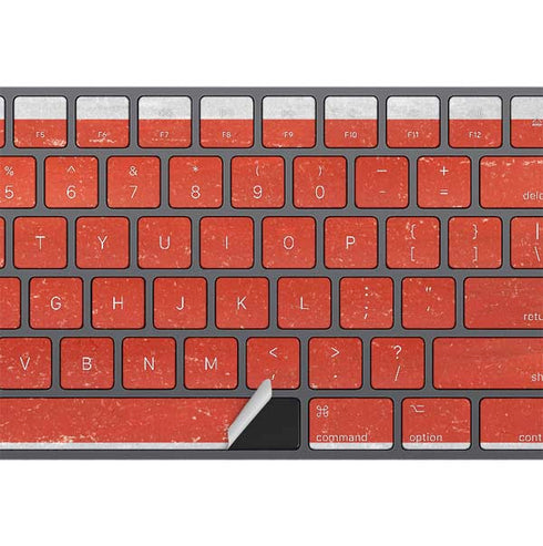 Costa Rican Flag Distressed Magic Keyboard with Numeric Keypad Skin
