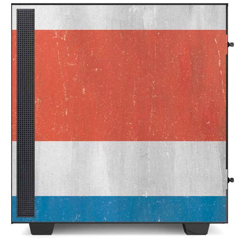 Costa Rican Flag Distressed NZXT H510 Compact ATX Mid-Tower Case Skin