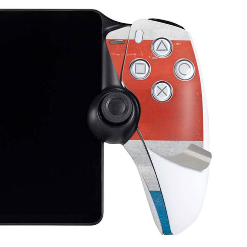 Costa Rican Flag Distressed PlayStation Portal Remote Player Skin