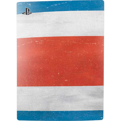 Costa Rican Flag Distressed PS5 Bundle Skin