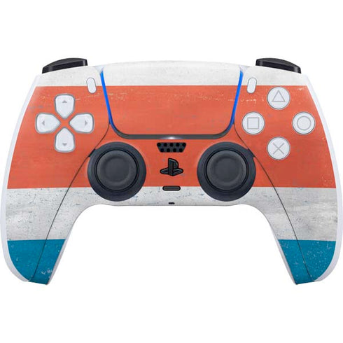 Costa Rican Flag Distressed PS5 Controller Skin