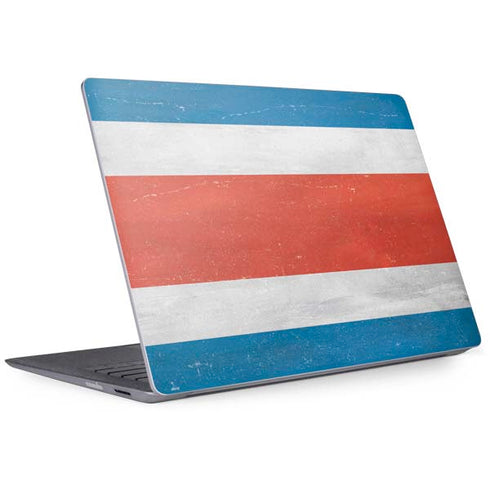 Costa Rican Flag Distressed Surface Laptop 2 Skin
