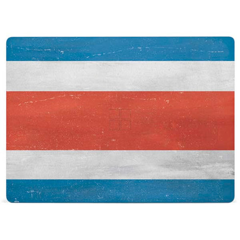 Costa Rican Flag Distressed Surface Laptop 3 13.5in Skin