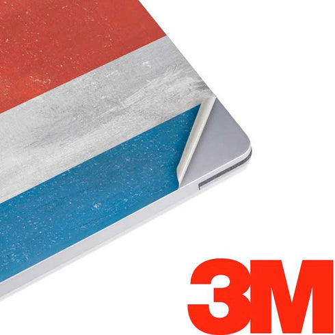 Costa Rican Flag Distressed Surface Laptop 3 13.5in Skin