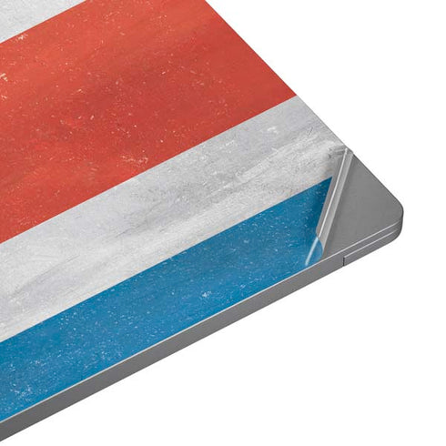 Costa Rican Flag Distressed Universal Laptop 11in (8.8 x 6.2in) Skin