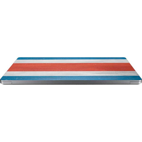 Costa Rican Flag Distressed Universal Laptop 14in (11.4 x 8.2in) Skin