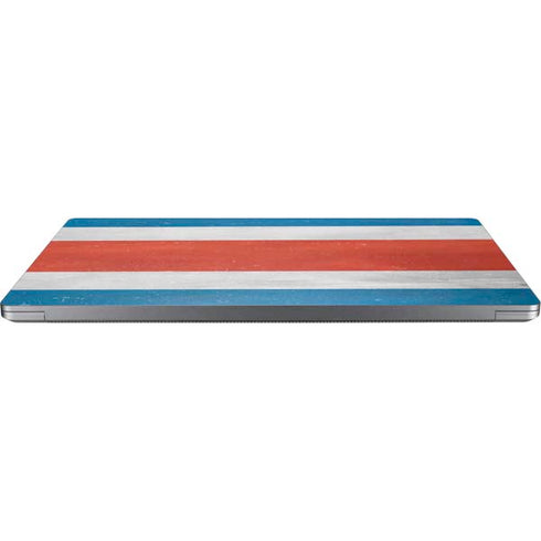 Costa Rican Flag Distressed Universal Laptop 16in (13 x 9.4in) Skin