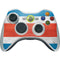 Costa Rican Flag Distressed Xbox 360 Wireless Controller Skin
