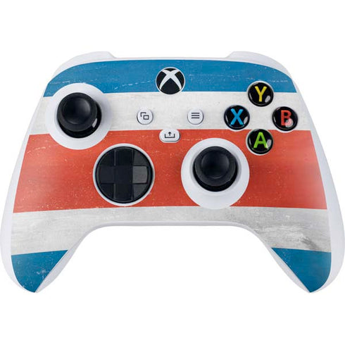 Costa Rican Flag Distressed Xbox Series S Controller Skin