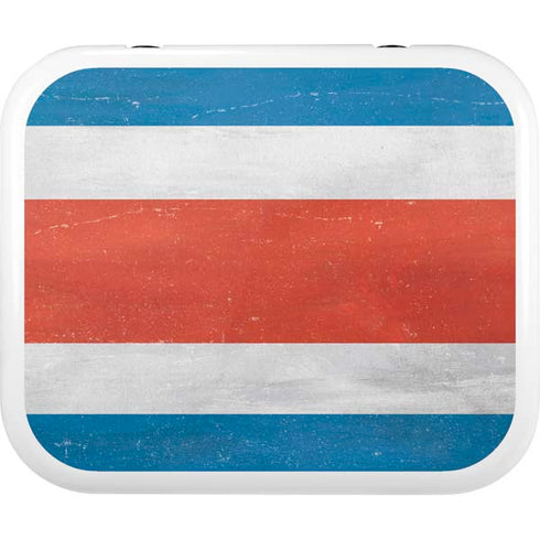 Costa Rican Flag Distressed YETI Roadie 24 Hard Cooler Skin
