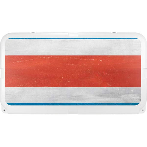 Costa Rican Flag Distressed YETI Tundra 65 Hard Cooler Skin