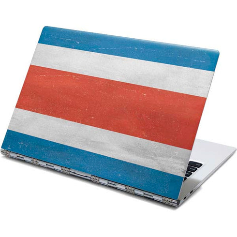 Costa Rican Flag Distressed Yoga 910 2-in-1 14in Touch-Screen Skin
