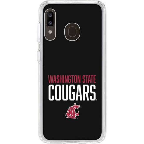 Cougars Washington State Galaxy A20 Clear Case