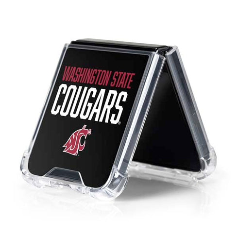 Washington State University Cougars Galaxy Z Flip5 5G Clear Case