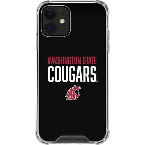 Cougars Washington State iPhone 12 Clear Case