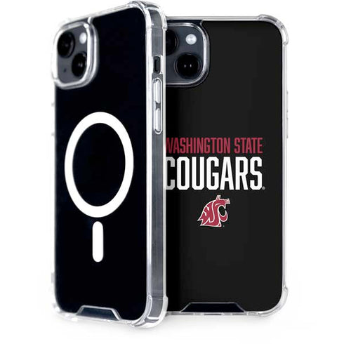 Washington State University Cougars iPhone 15 Plus MagSafe Case