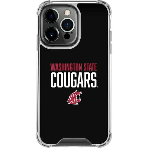 Washington State University Cougars iPhone 15 Pro Clear Case