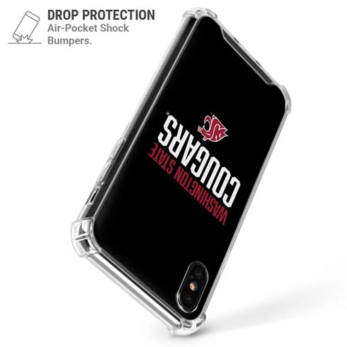 Washington State University Cougars iPhone XS Max Clear Case