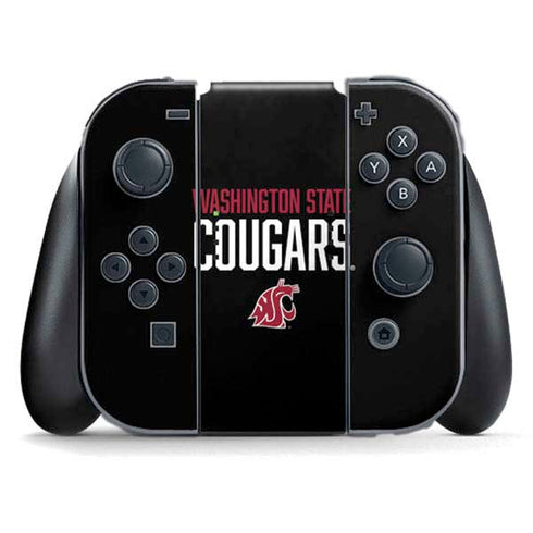 Washington State University Cougars Nintendo Switch (2017-2021) Joy-Con Controller Skin