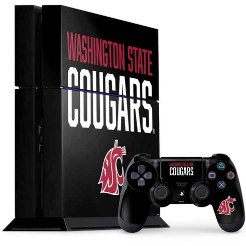 Cougars Washington State PS4 Console and Controller Bundle Skin