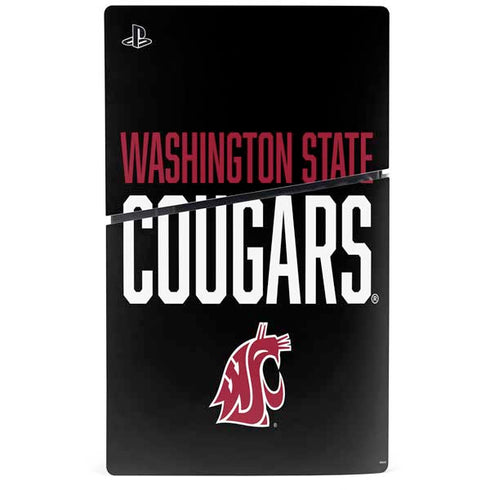 Washington State University Cougars PS5 Slim Disk Bundle Skin