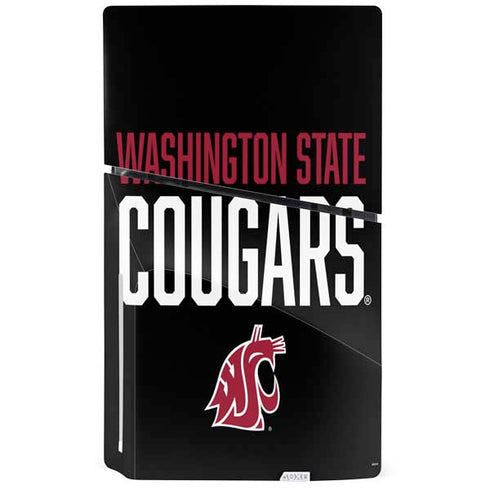 Washington State University Cougars PS5 Slim Disk Bundle Skin