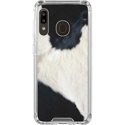 Cow Animal Print Galaxy A30 Clear Case