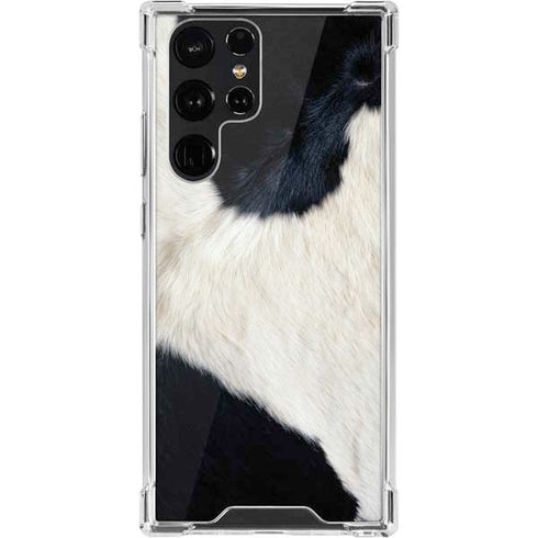 Cow Animal Print Galaxy S22 Ultra Clear Case