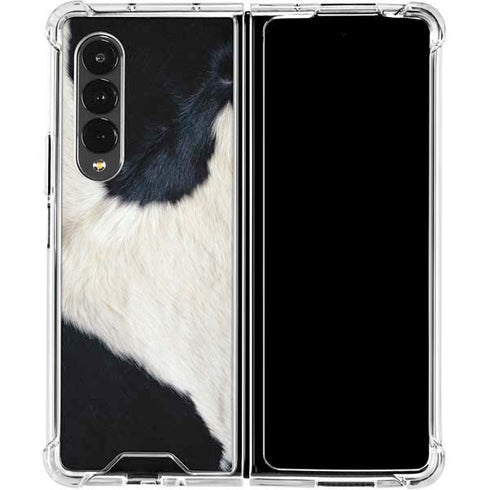 Cow Animal Print Galaxy Z Fold4 5G Clear Case