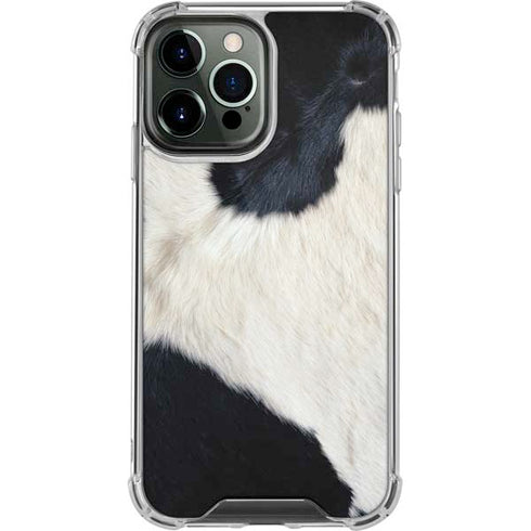 Cow Animal Print iPhone 14 Pro Max Clear Case