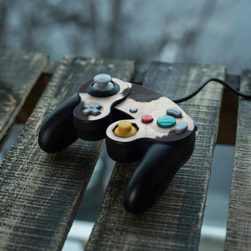 Cow Animal Print Nintendo GameCube Controller Skin