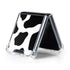 Cow Print Galaxy Z Flip5 5G Clear Case