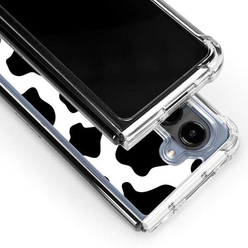 Cow Print Galaxy Z Fold5 5G Clear Case