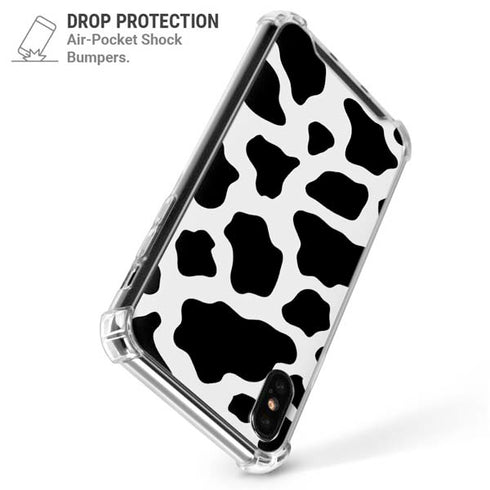 Cow Print iPhone XS Max Clear Case