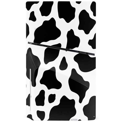 Cow Print PS5 Slim Disk Console Skin