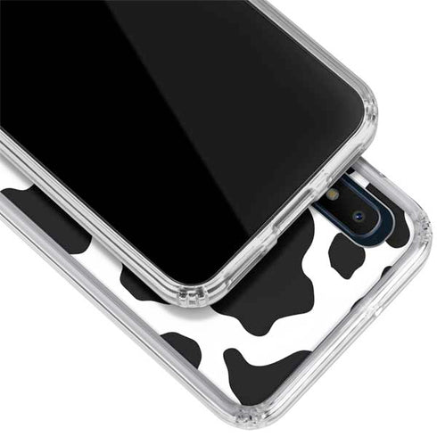Cow Pattern Animal Print Galaxy A10e Clear Case