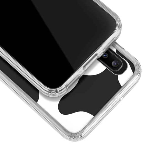 Cow Pattern Animal Print Galaxy A20 Clear Case
