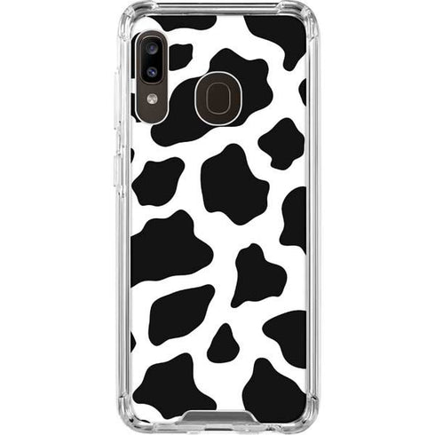 Cow Pattern Animal Print Galaxy A30 Clear Case