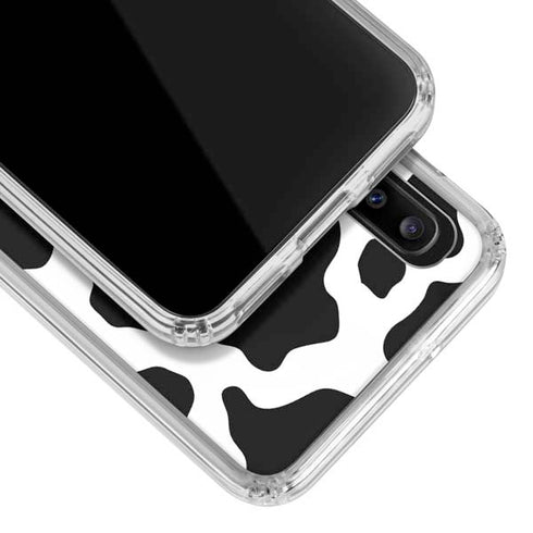 Cow Pattern Animal Print Galaxy A30 Clear Case