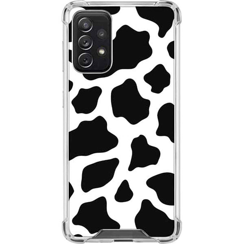 Cow Pattern Animal Print Galaxy A72 5G Clear Case