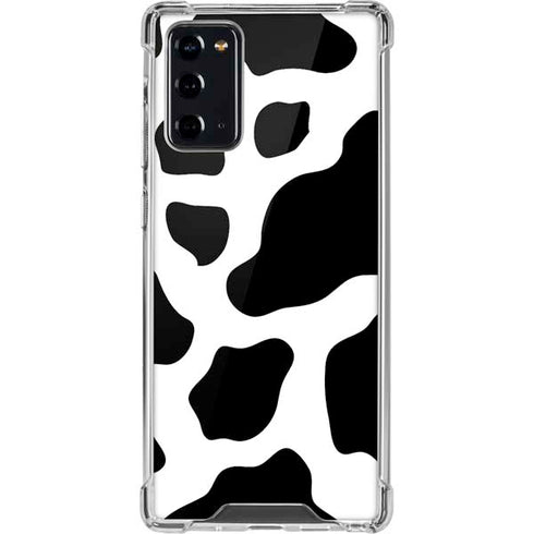 Cow Pattern Animal Print Galaxy Note20 5G Clear Case
