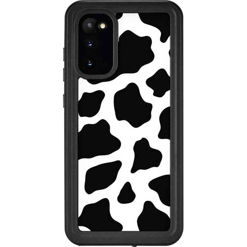 Cow Pattern Animal Print Galaxy S20 Waterproof Case