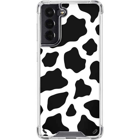 Cow Pattern Animal Print Galaxy S21 5G Clear Case